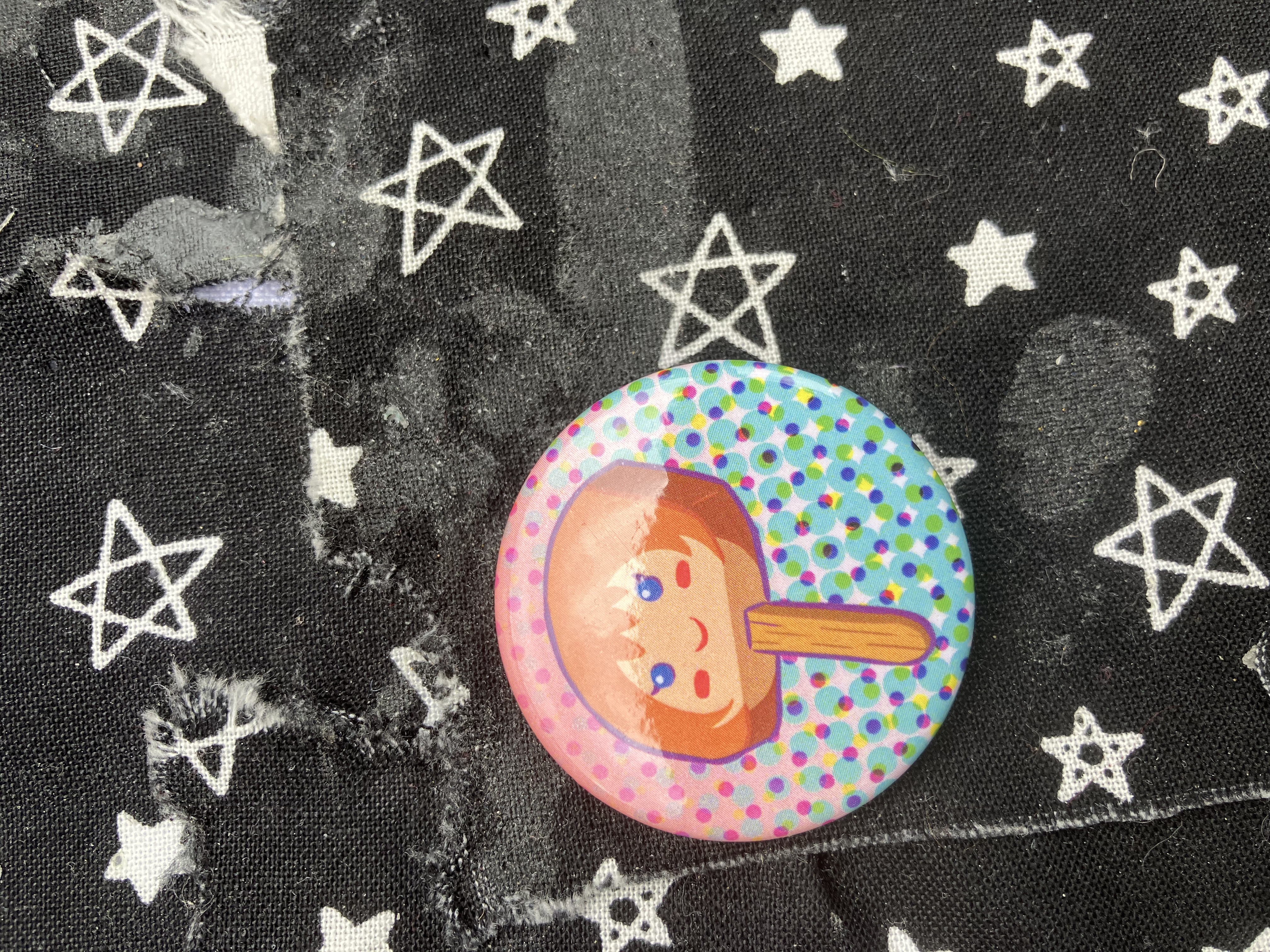 Button of Kingdom hearts Kairi as a ice popsicle.